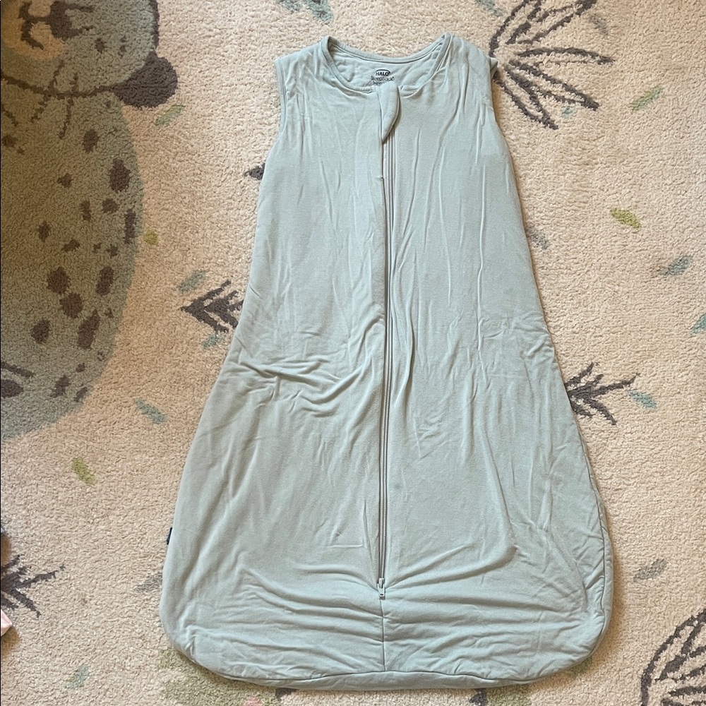 Sleeveless Light Green Sleep Sack- Halo size M 6-12 months